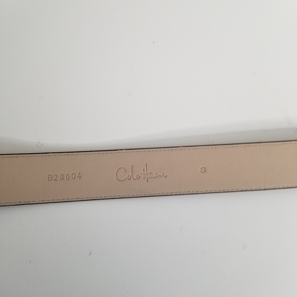 NWT Cole Haan Wide Croc Embossed Woodbury Brown Belt Size S main image 7